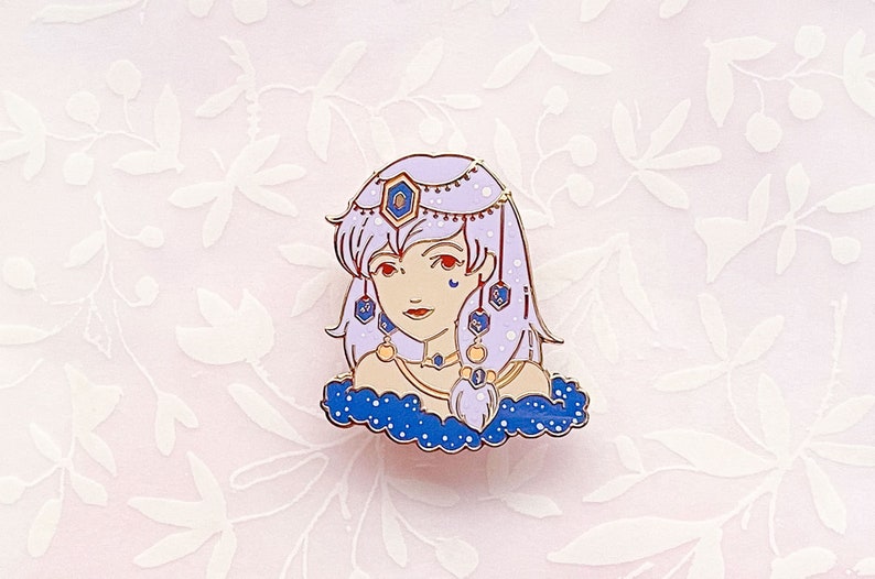 September Witch Sapphire Enamel Pin - Etsy