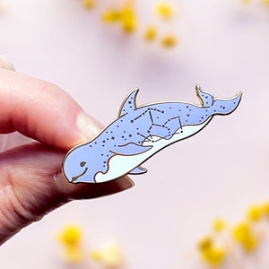Orion Constellation Risso's Dolphin Enamel Pin