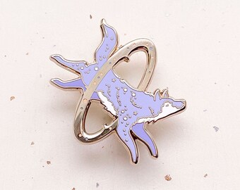 Cosmic Wolf Enamel Pin