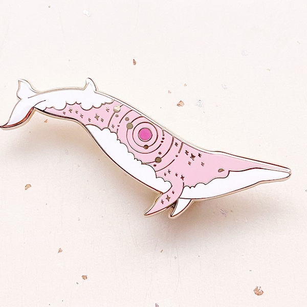 Antares Red Star Rice's Whale Enamel Pin