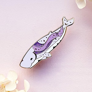 Space Dust Pygmy Sperm Whale Enamel Pin