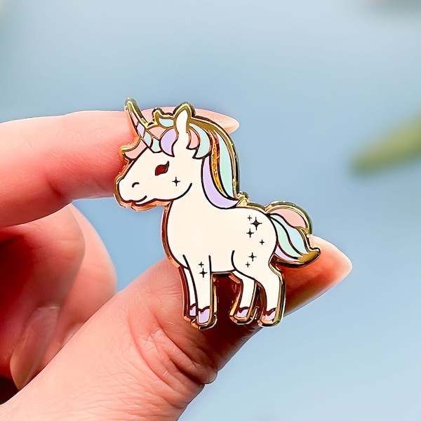 Starry Unicorn Pastel Aesthetic Enamel Pin