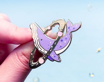 Cosmic Whale Enamel Pin