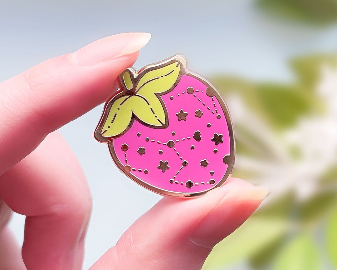 Starberry Cute Outer Space Strawberry Needle Minder - Etsy