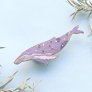 Orbital Humpback Space Whale Enamel Pin - Etsy