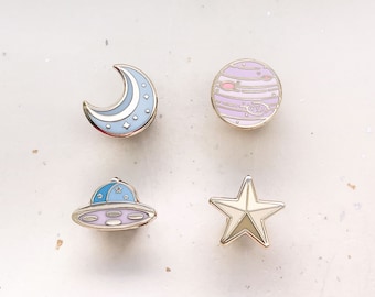 Cosmic Objects Board Filler Enamel Pin Set