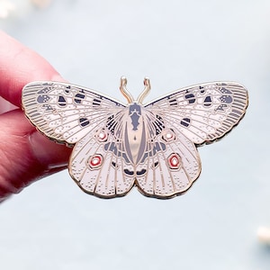 Mountain Apollo Butterfly Enamel Pin
