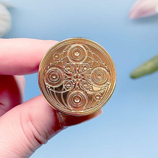 Crop Circles Gold Plated Pin