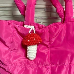 Mushroom Crochet Chapstick Holder Pattern