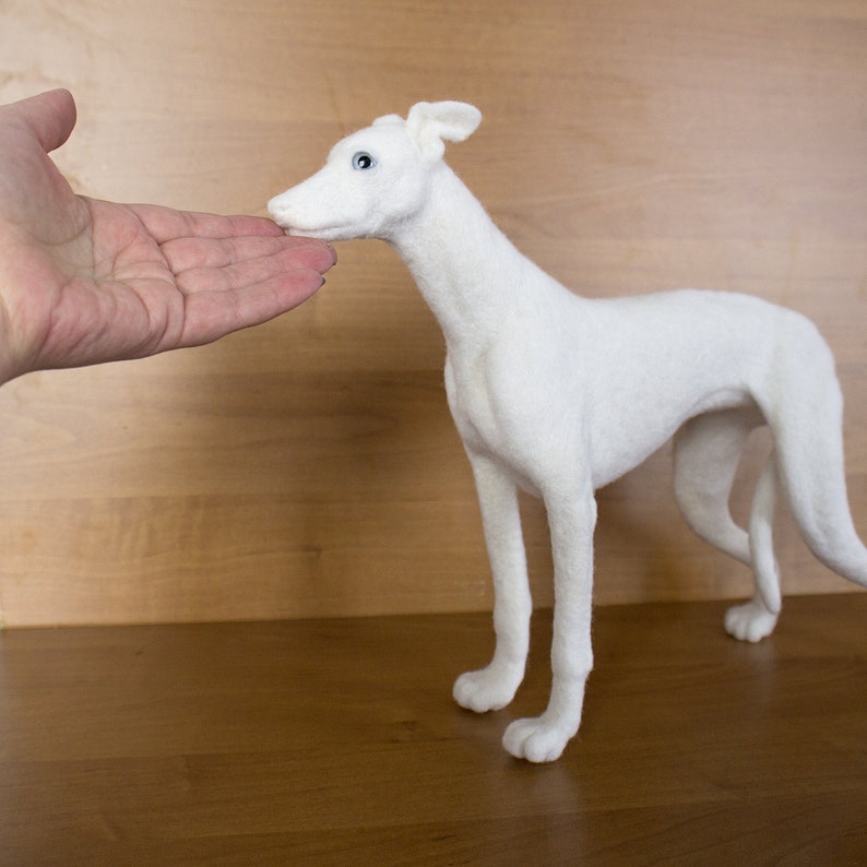 Windhund Skulptur Whippet Hund Kunst Nadel gefilzt Hund für Etsy