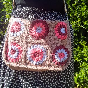 Sac Crochet Fait Main – Sac Bohème Femme avec Bandoulière Réglable