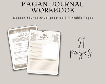 Pagan Journal Workbook: Downloadable Journal Pages for Spiritual Exploration