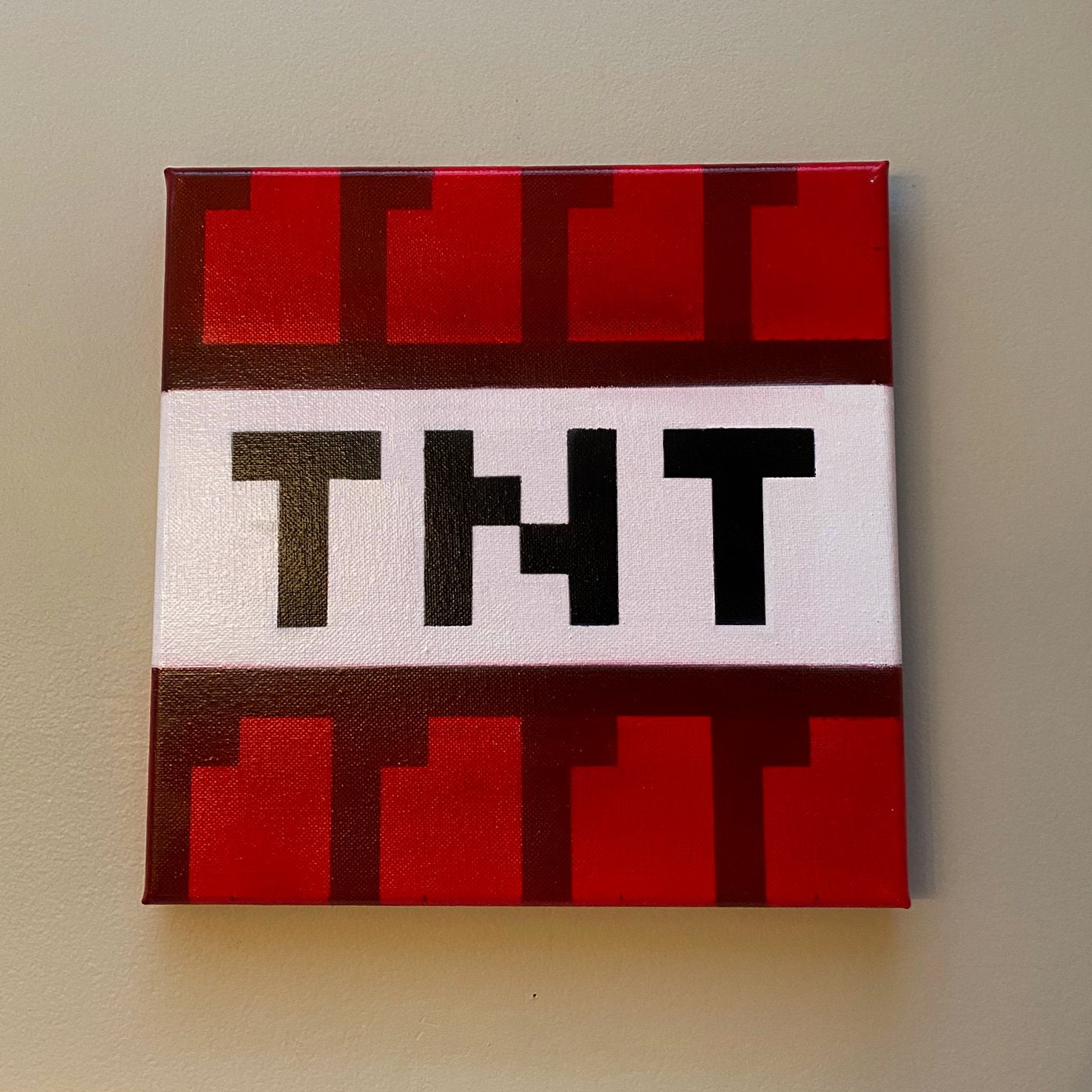 Minecraft Tnt Block Etsy