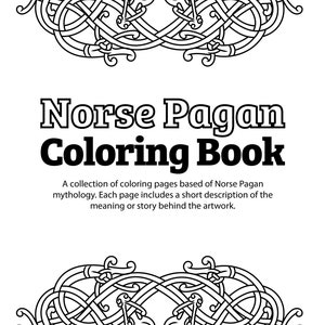 Printable Norse Pagan Coloring Book