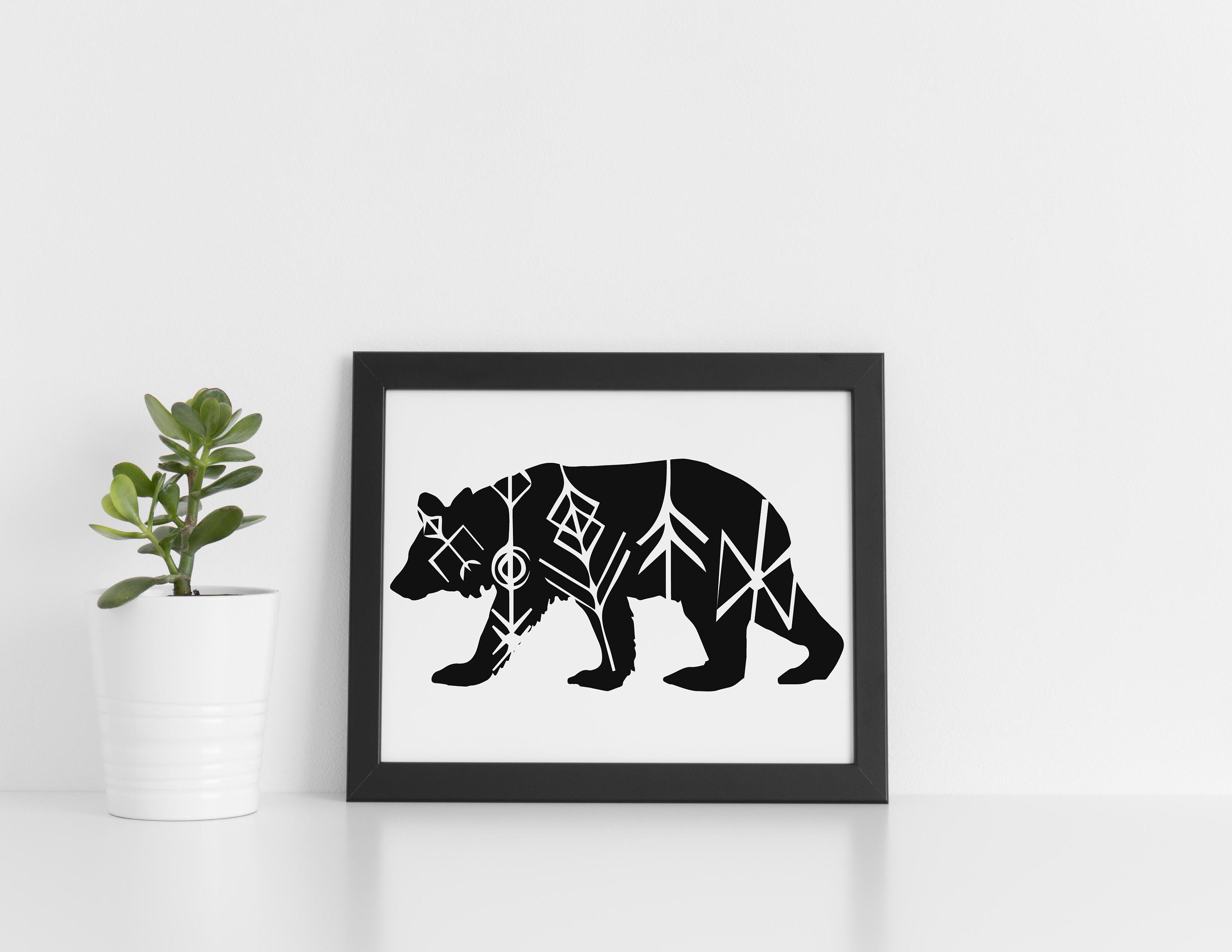 8 X 10 Printable Wall Art- Runic Animals - Etsy