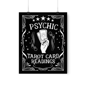 Vintage Tarot Kartenleser Poster