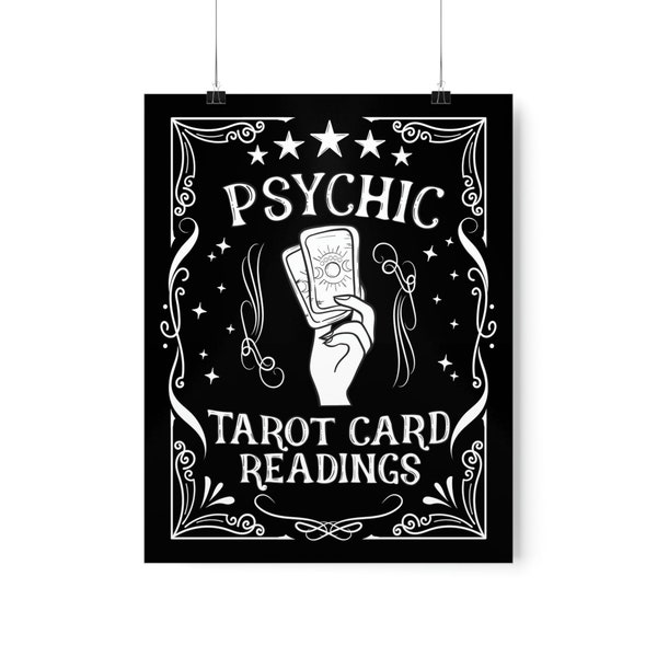 Vintage Tarot Card Reader Poster