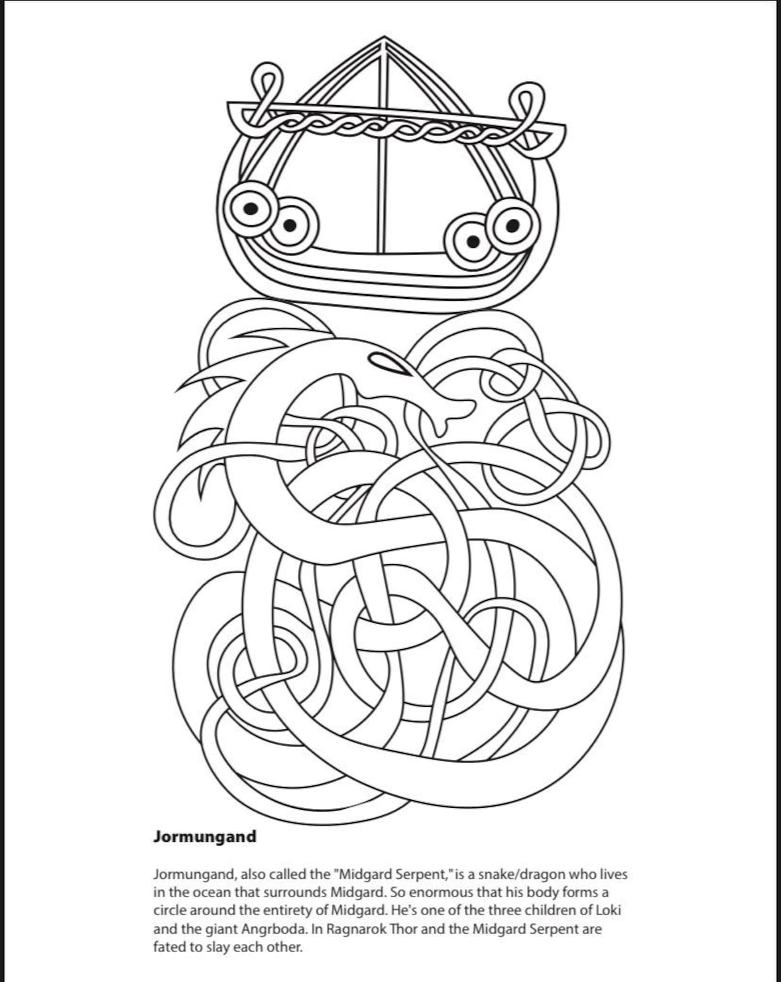 Printable Norse Pagan Coloring Book - Etsy