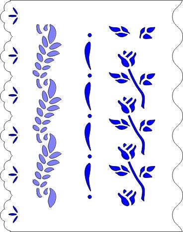 524 assorted borders stencil etsy