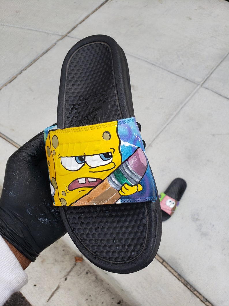 spongebob nike slides