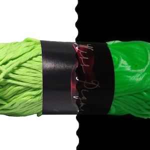 Glow in the Dark Yarn - 2200 inches - 5 Colors - Glows Green