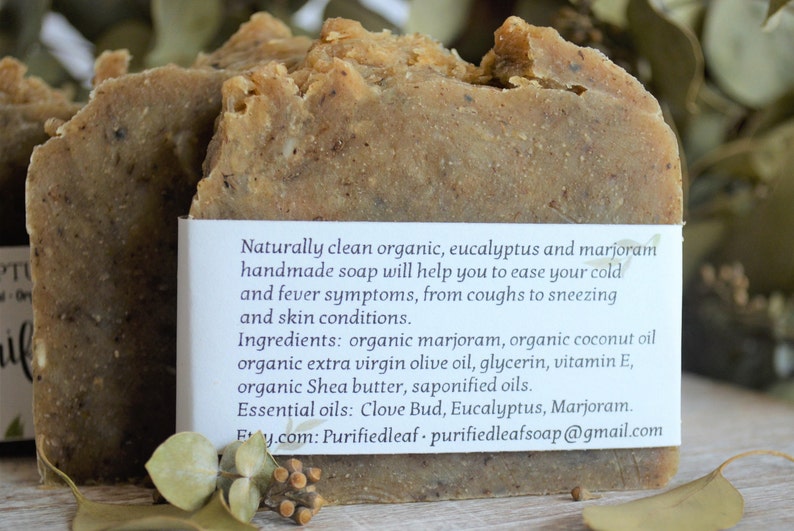 Eucalyptus & Marjoram Breath Easy Soap Bar Homemade Soap Etsy