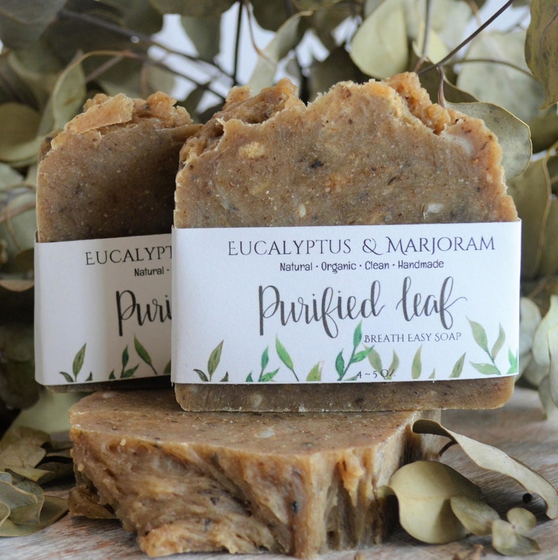 Eucalyptus & Marjoram Breath Easy Soap Bar Homemade Soap Etsy