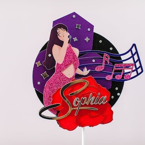 Selena Cake Topper SVG File Digital Download Only | Print and Cut | Cricut | Instant Download