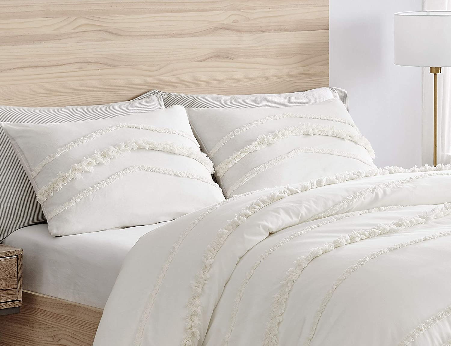 3 Pc Ivory Cotton Tufted Duvet Cover Boho Bedding Washed Etsy