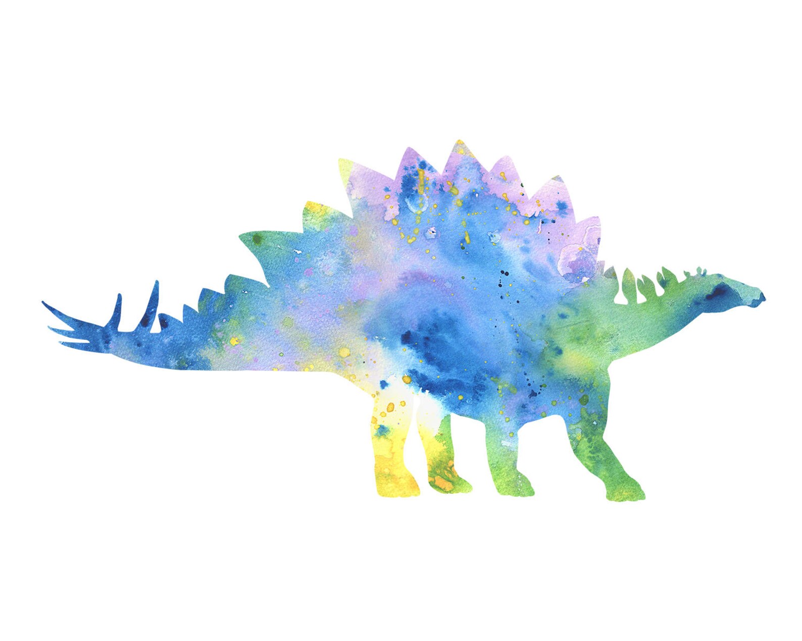 Dinosaur Decor Printable Wall Art Classroom Watercolor Painting Print ...