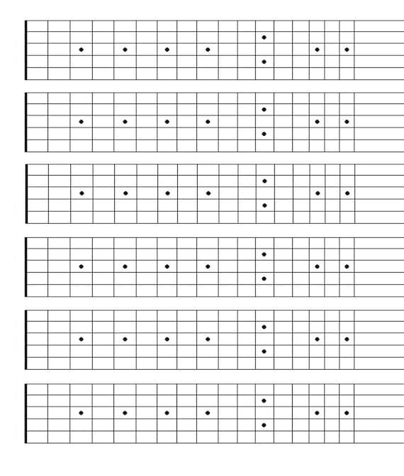 Guitar Neck Size Chart