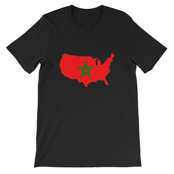 Marokkanische Flagge T Shirt America Ist Marokko Tee Etsy