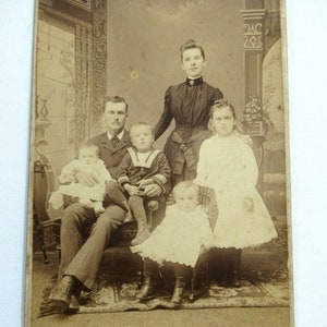 1800s Kentville Nova Scotia Signed Cabinet Card Photo, Swain Photography, Antique, Albert Eaton