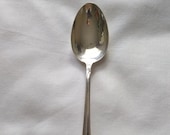 International Sterling Silver Spring Glory Serving Spoon, Tablespoon, 8.5 quot , Pierced Handle, Replacement, Sterling Silver, No Monogram