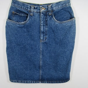 Vintage 80s 90s Gitano Denim Mini Skirt, Junior Size 11/12