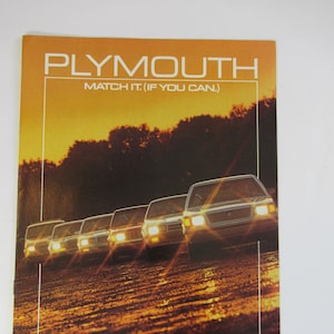 1985 Plymouth Sales Brochure, Vintage Dealer Advertising, Voyager, Caravelle, Turismo