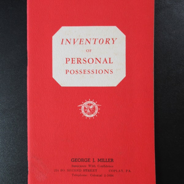 Vintage Fidelity and Guaranty Company Insurance Inventory Booklet