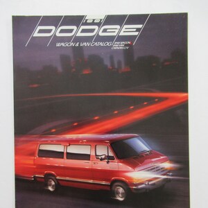 1991 Dodge Van Wagon Sales Brochure, Vintage Dealer Advertising, Auto Prospekt
