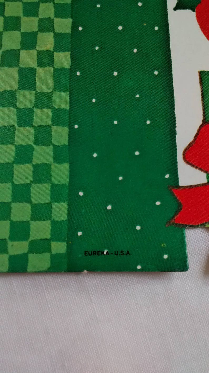 Vintage Christmas Die Cut Paper Decorations Lot Santa Etsy