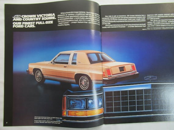 1983 Ford LTD Crown Victoria Car Brochure, Sales, Advertising