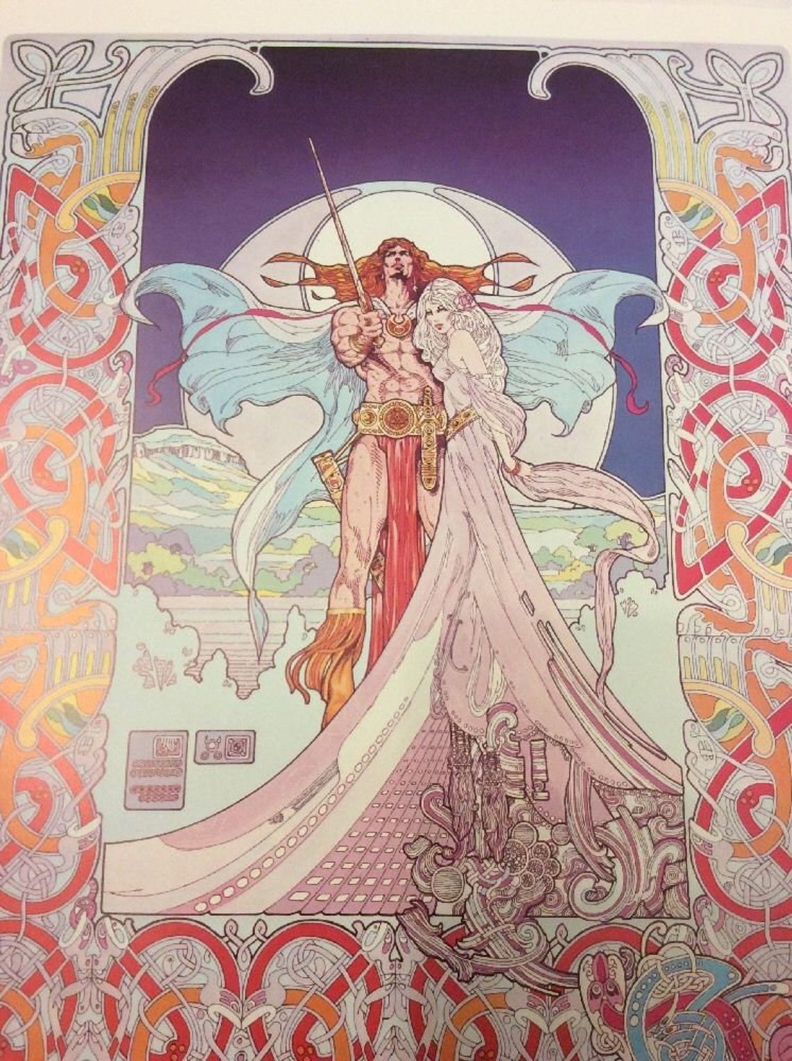 Jim Fitzpatrick Signed Nemed The Great Poster Print Celtic Etsy