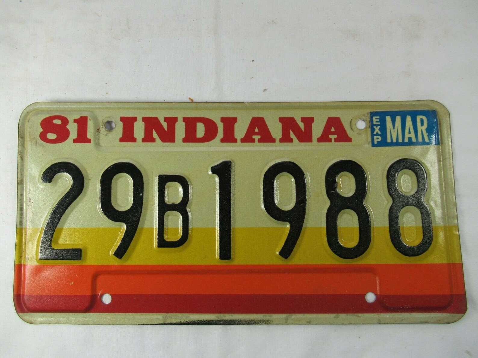 Vintage 1981 Indiana License Plate Hoosier State Car Tag | Etsy
