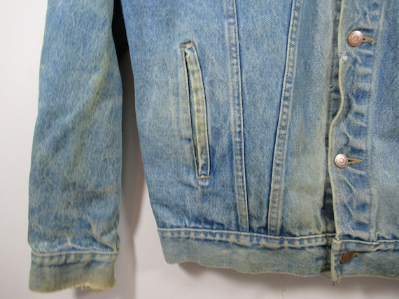 Vintage 70s Sears Roebucks Western Wear Distressed Denim
