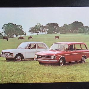 1972 Audi Spec Sheet, Super 90, Station Wagon, Dealer Brochure, Vintage Advertising, Auto