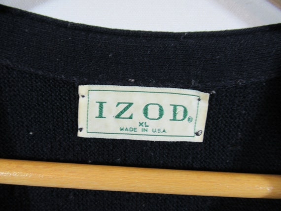 Vintage IZOD Men's Cardigan Sweater, Acrylic, Siz… - image 3