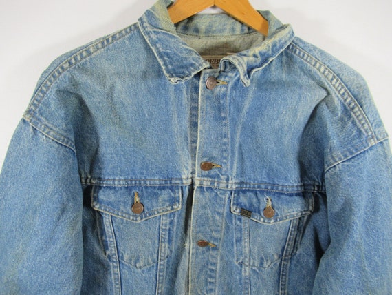 Vintage 70s Sears Roebucks Western Wear Distressed Denim Jacket