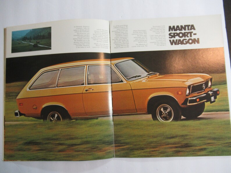 1974 Opel Manta Brochure Vintage General Motors Dealer Etsy