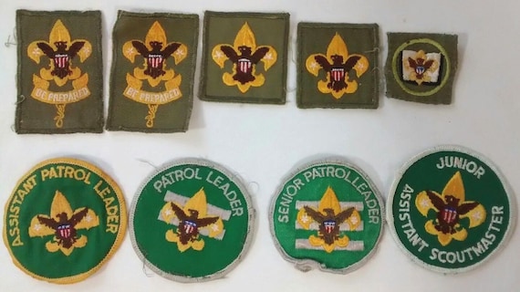 Vintage BSA Boy Scout Patch Lot, Junior Assistant