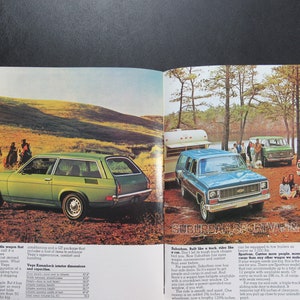 1973 Chevrolet Station Wagon Suburban Blazer Brochure, Vintage Chevy Advertising image 6