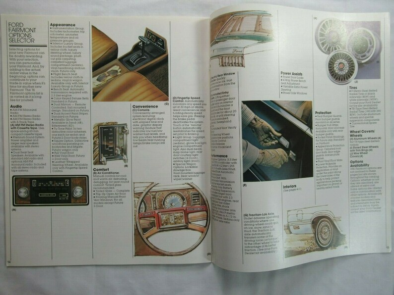 1981 Ford Fairmont Car Brochure, Sales, Advertising, Dealer Catalog